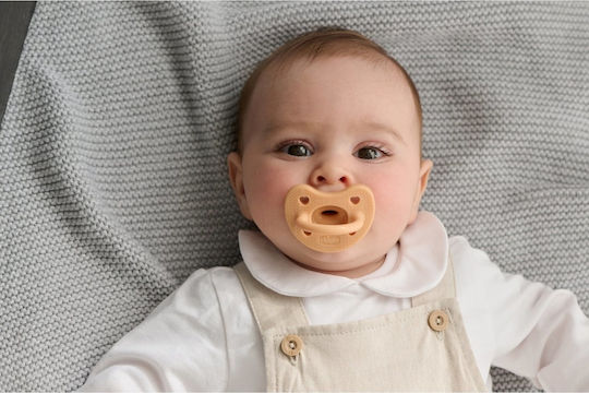 Chicco Soft Luxe Биберони Силикон Оранжево-прозрачен за 6-16 месеци 2бр