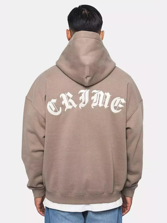 Dropsize Men's Sweatshirt with Hood Silver Mink