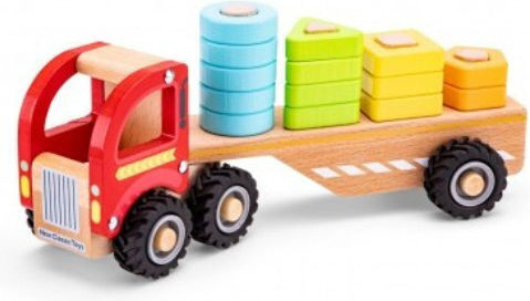 New Classic Toys Stapelspielzeug Little Driver Τruck With Shapes aus Holz für 18++ Monate
