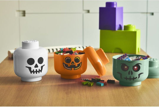 LEGO Παιδικό Κουτί Αποθήκευσης από Πλαστικό Mini Skeleton Πράσινο 10.2x12x10.2cm