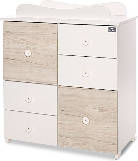 Βρεφική Συρταριέρα με 6 Συρτάρια Λευκή 83x71x96cm Βρεφική Συρταριέρα με 6 Συρτάρια Λευκή 83x71x96cm