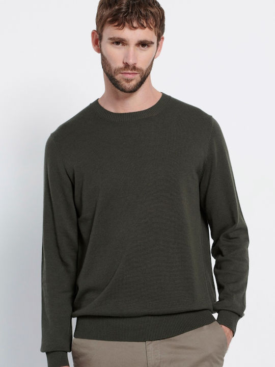 Marron Men's Long Sleeve Sweater Green