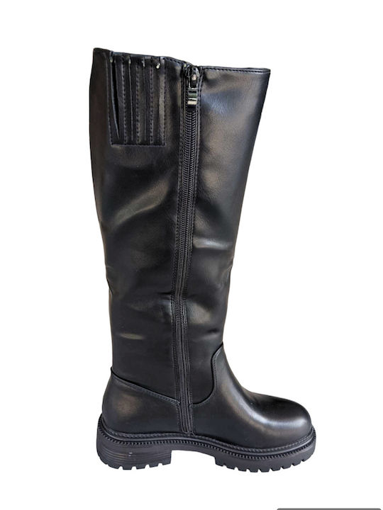 Tulipano Riding Boots with Rubber Black