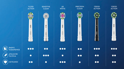 Oral-B CrossAction CleanMaximizer Replacement Heads for 445551 6pcs