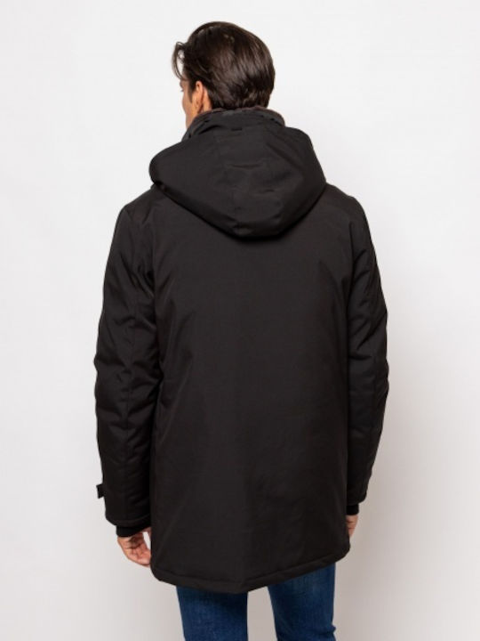 De Iarnă Jachetă Parka Negru