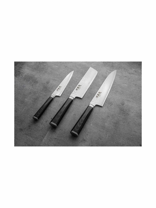 Ryusen Micarta Tangan Ryu Нож Nakiri от Дамаска Стомана 16см