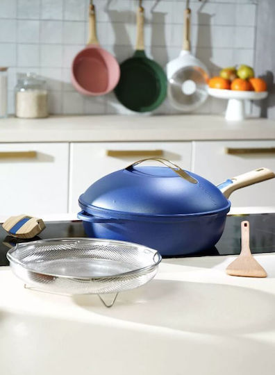 Cookut Fabulous Pan Mit Deckel aus Aluminium mit Antihaftbeschichtung Saphir Blue 28cm