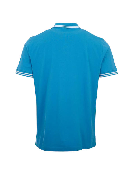 Kappa Bluza Bărbătească cu Mânecă Scurtă Polo BLUE