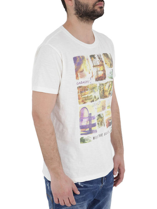 Kurzarmbluse offwhite