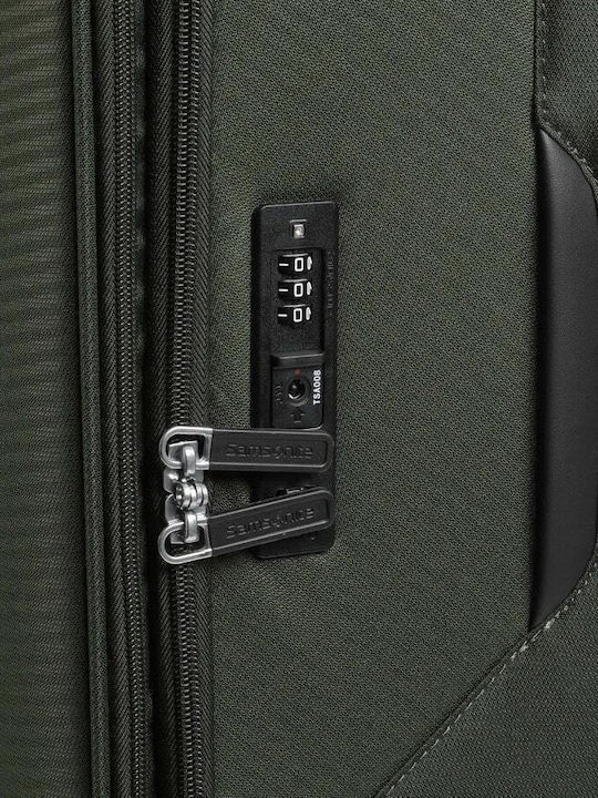 Samsonite Litebeam Large Fabric Green Suitcase With 4 Wheels Height 77cm