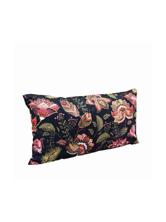 Decocraft Sofa Cushion Nightflower in Blue Velvet 35x65cm