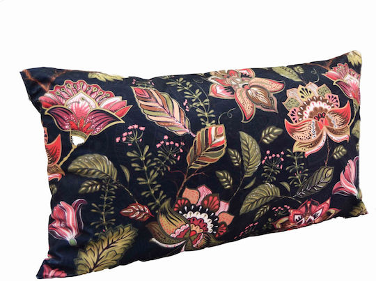Decocraft Sofa Cushion Nightflower in Blue Velvet 35x65cm