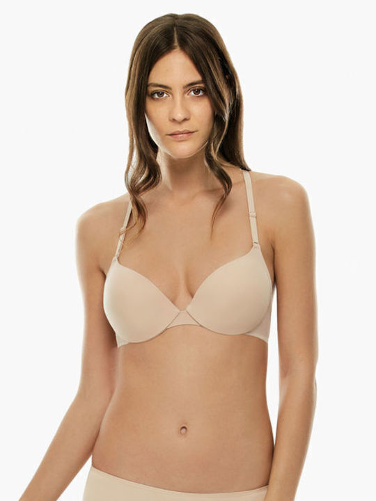 Push Up Bra Underwire Beige