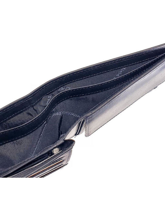 Leather Men's Wallet Cards with RFID Black