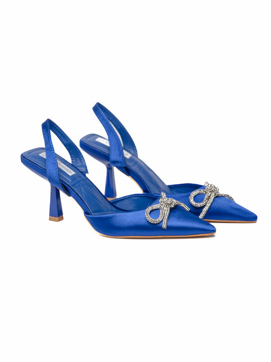 Malesa Pointed Toe Blue Heels