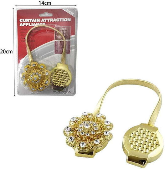 Metallic Curtain Tie-Back Rope Gold