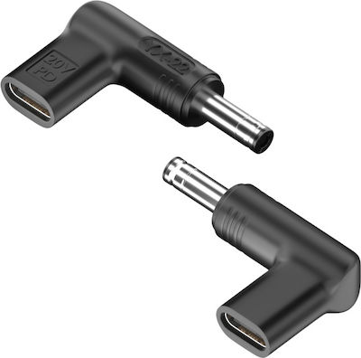 Powertech Βύσμα για Φορτιστή USB-C σε Lenovo 4x1.7mm, μαύρο