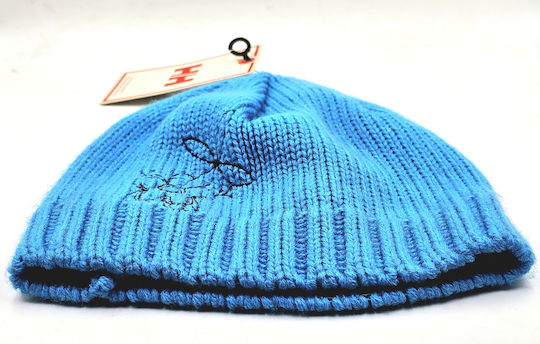 New Sunflake Beanie Γυναικείος Σκούφος Πλεκτός σε Μπλε χρώμα