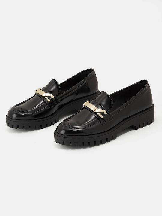 Si Bolleti Γυναικεία Loafers σε Μαύρο Χρώμα