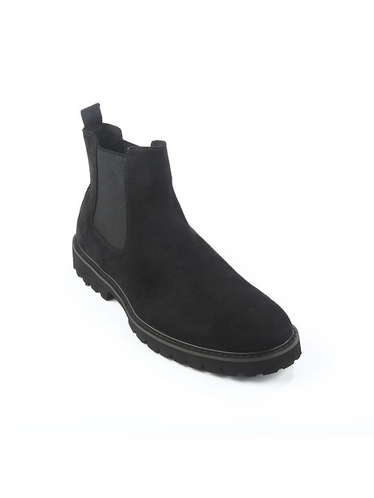 Fshoes Men's Chelsea Ankle Boots Black