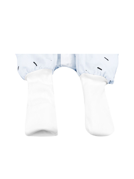Kikka Boo Winter Schlafsack mit Füßen Bear Me Hellblau