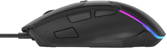 Marvo M411 RGB Gaming Ποντίκι 12800 DPI Μαύρο