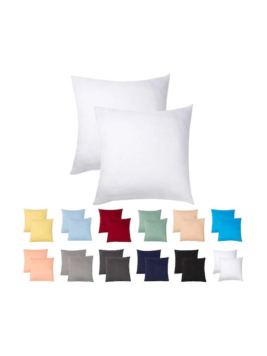 Livessa Față De Pernă Dhlf Din 100% Bumbac Alb 2 Bucăți 40x40 Cm