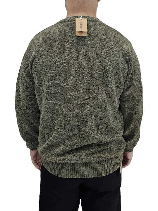 Double Men's Long Sleeve Sweater OLIVE (OLIVE)