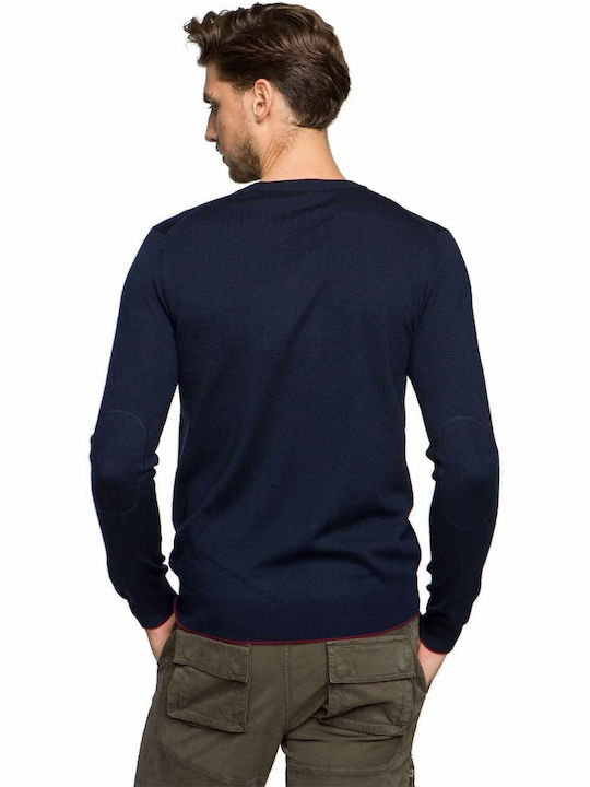 Aeronautica Militare Men's Long Sleeve Sweater Blue