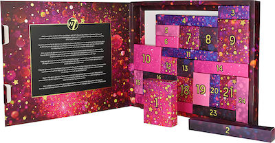 W7 Cosmetics Makeup Set Advent Calendar for Face, Eyes & Lips 24pcs