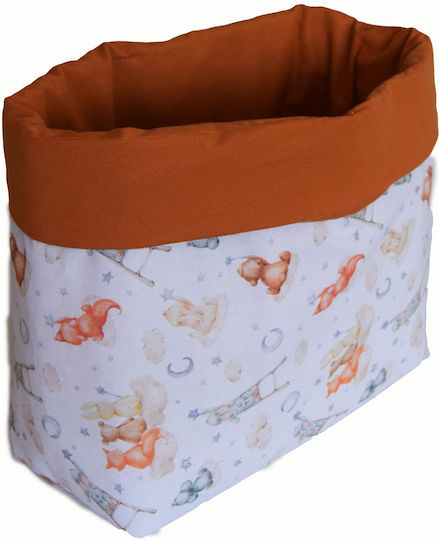 Decocraft Aufbewahrungskorb Stoff Orange 35x30x15cm 1Stück