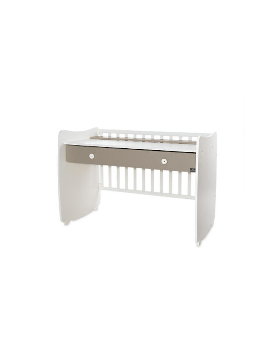 Lorelli Dream White/String New Crib with Drawer