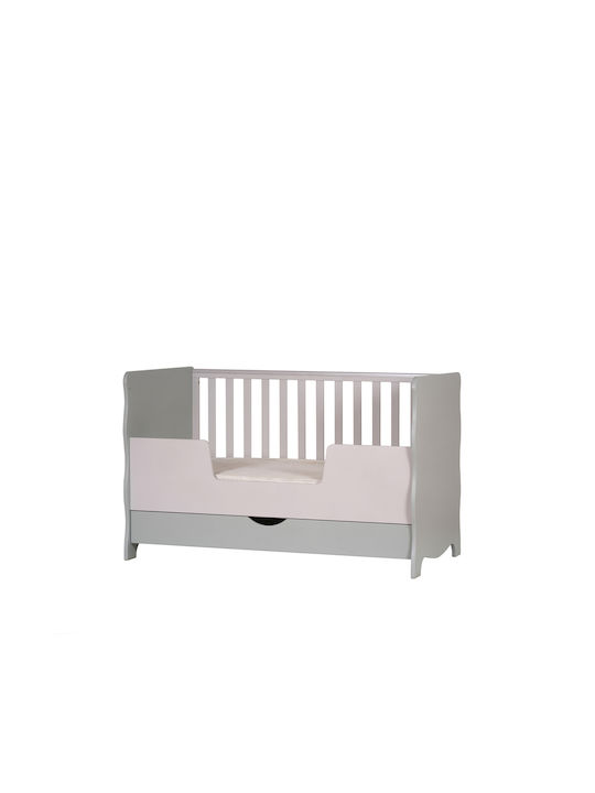 Santa Bebe Baby Crib Gray for Mattress 70x140cm