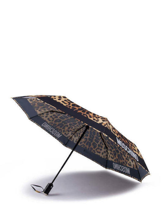 Moschino Αυτόματη Ομπρέλα Βροχής Σπαστή Πολύχρωμη
