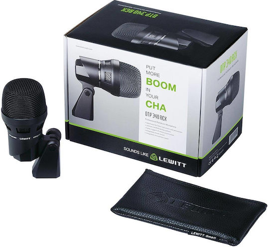 Lewitt DTP 340 REX Δυναμικό Μικρόφωνο XLR Shock Mounted για Studio
