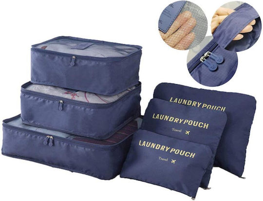 Storage Case for Bags in Blue Color 38x30x12cm 6pcs