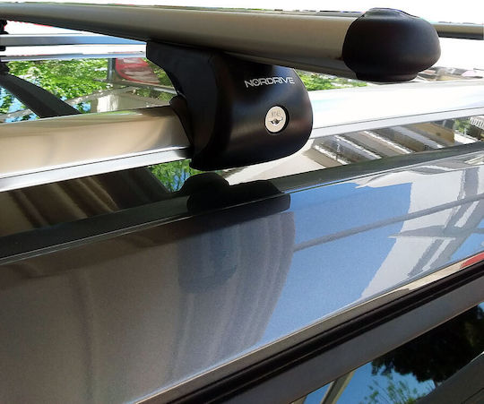 Nordrive Μπάρες Οροφής Αλουμινίου για Skoda Kamiq 2019+ (Σετ με πόδια) Ασημί