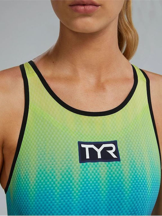 Tyr Venzo VZIOB6A-334 Femeiesc Costum de Baie de Competiție Întreg pentru Înot Multicolor