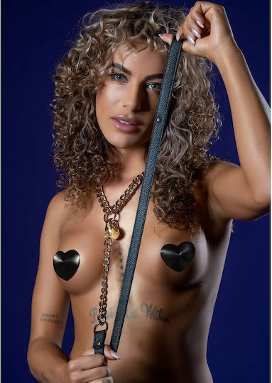 Taboom Leash Chain Κολάρο σε Μαύρο Χρώμα