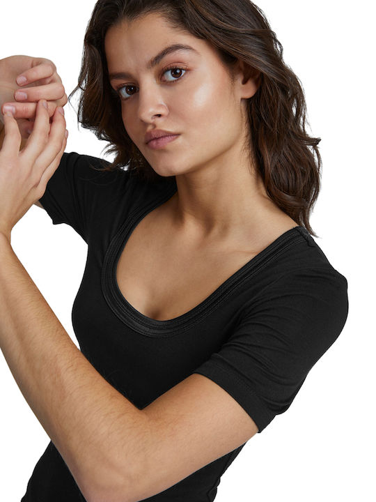 Γυναικεία Μπλούζα Κοντομάνικη Μαύρο (10001/BLACK)
