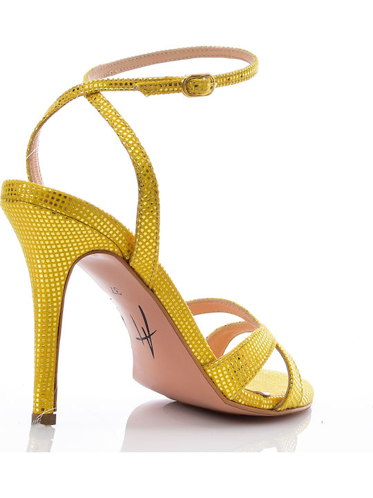 Δερμάτινα Πέδιλα Κίτρινα
