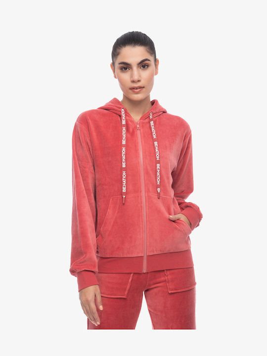 Be:Nation Women's Cardigan with Zipper Pink