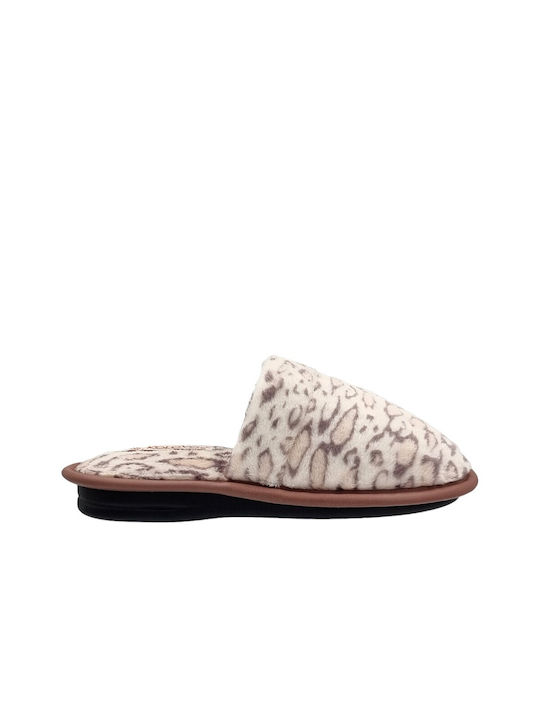 Kolovos Winter Women's Slippers in Beige color