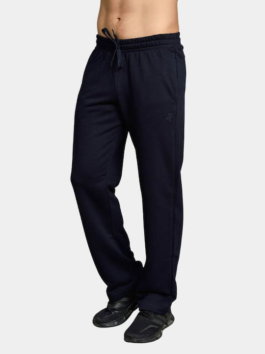 Target French Terry Pantaloni de trening Albastru