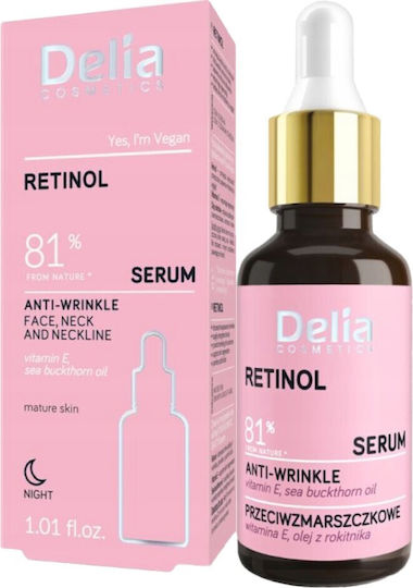 Delia Cosmetics Retinol Moisturizing & Anti-aging Serum Face with Retinol 30ml