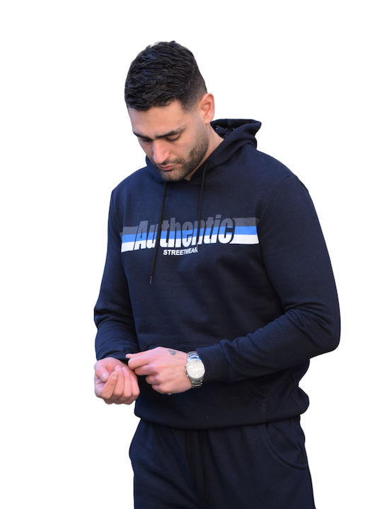 Attitude Men's Sweatshirt with Hood blue (code