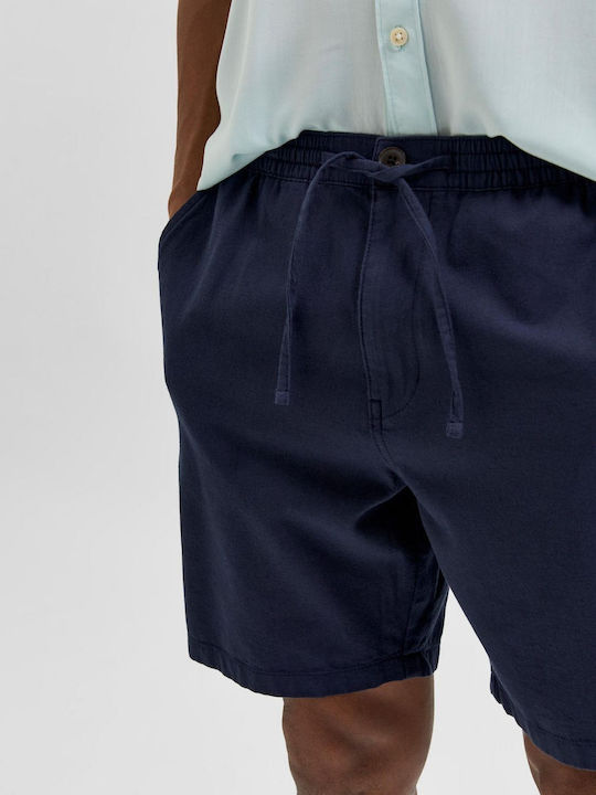 Selected Men's Shorts Navy Blue