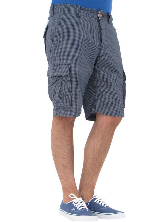 Men's Shorts Small check G58-3113-navy