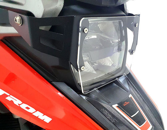 Cosmo Motorrad-Scheinwerferschutz Transparent