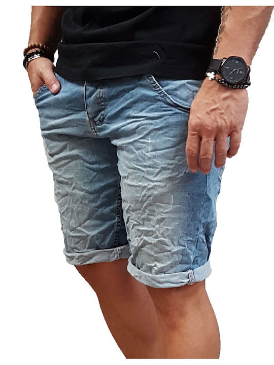 Senior Herrenshorts Jeans Light Blue